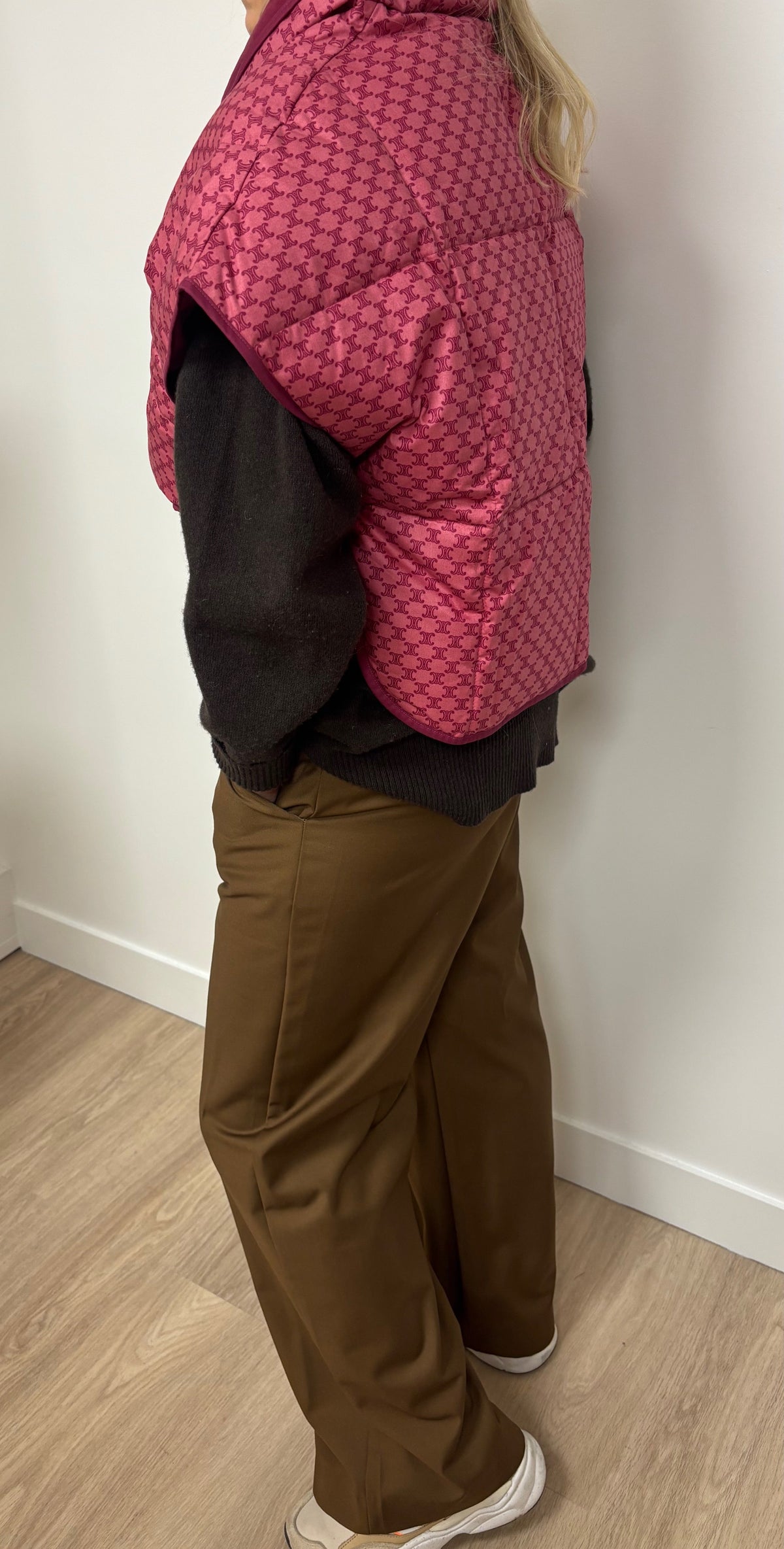 CÉLINE Poncho matelassé