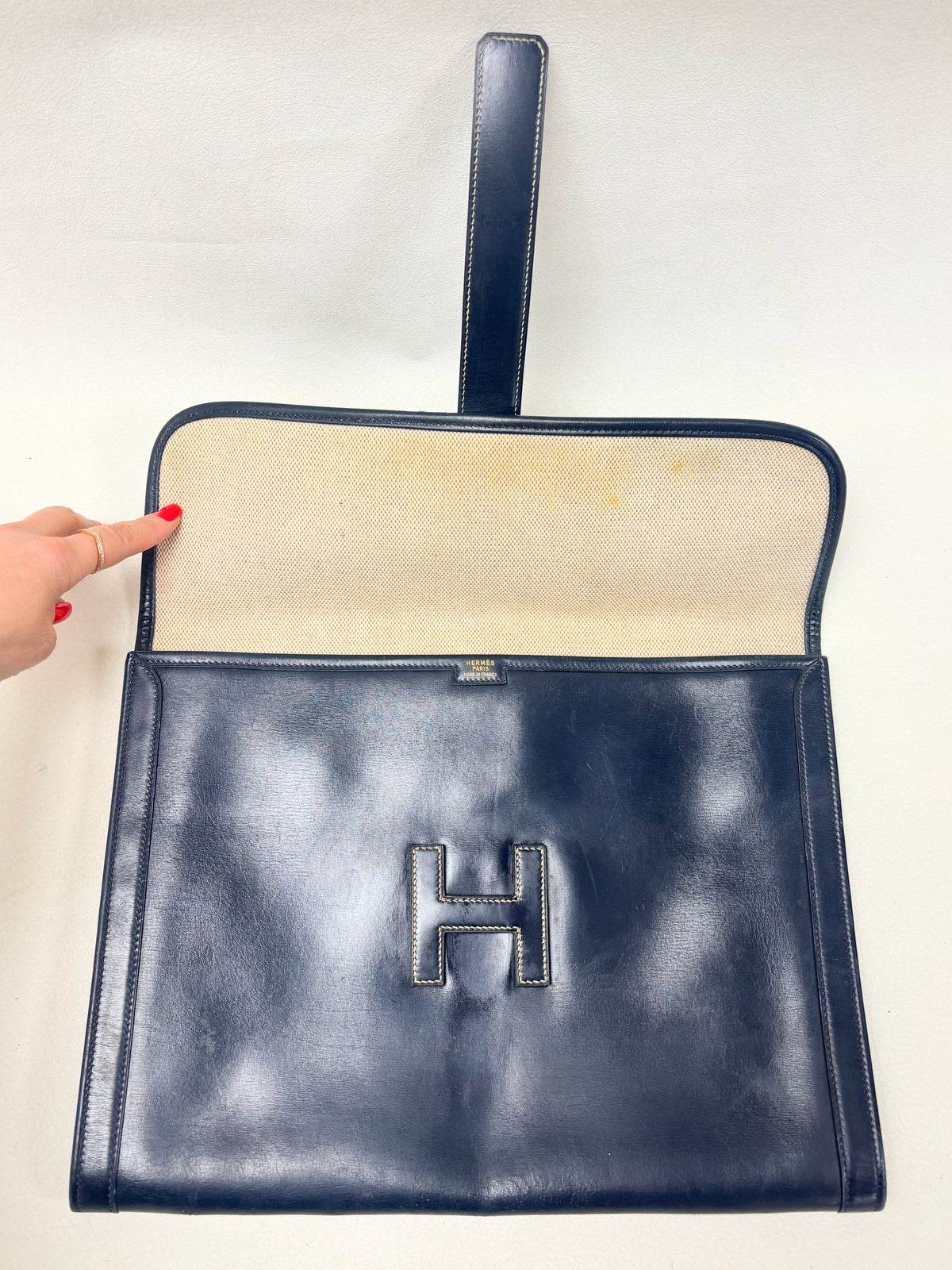 HERMES Pochette Jige GM