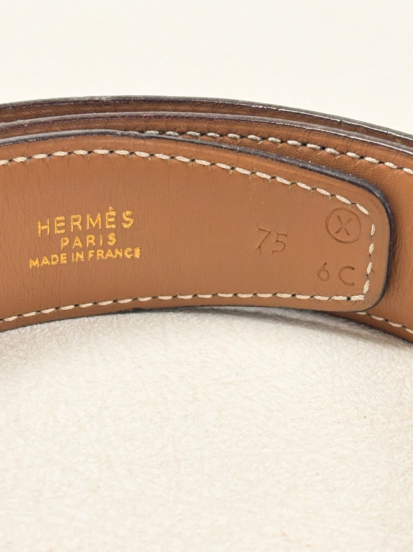HERMÈS Ceinture Cadenas réversible