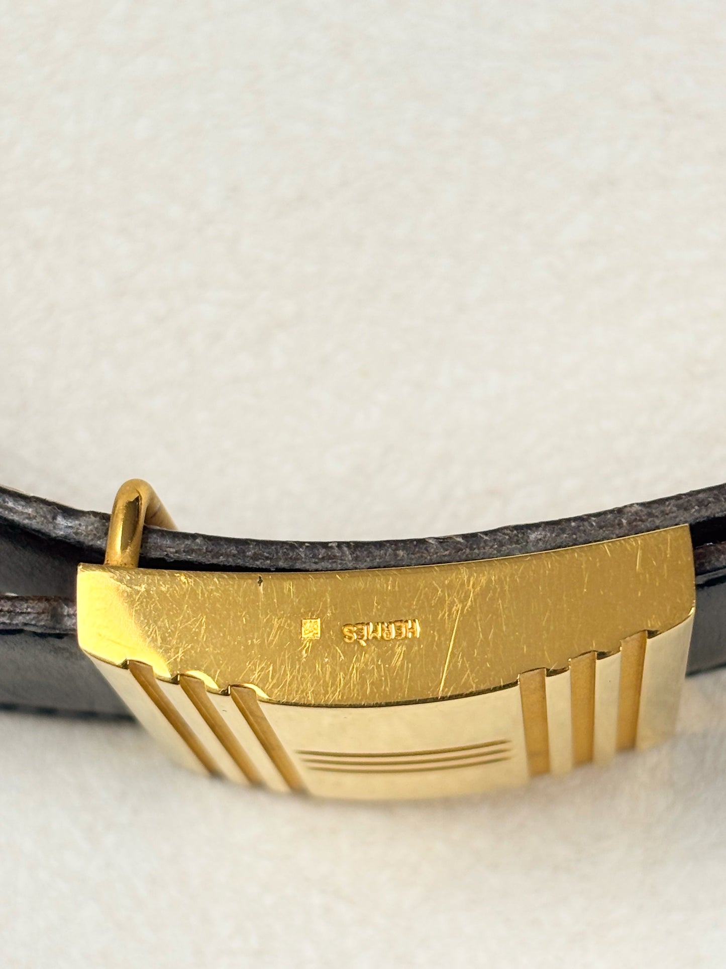 HERMÈS Ceinture Cadenas réversible