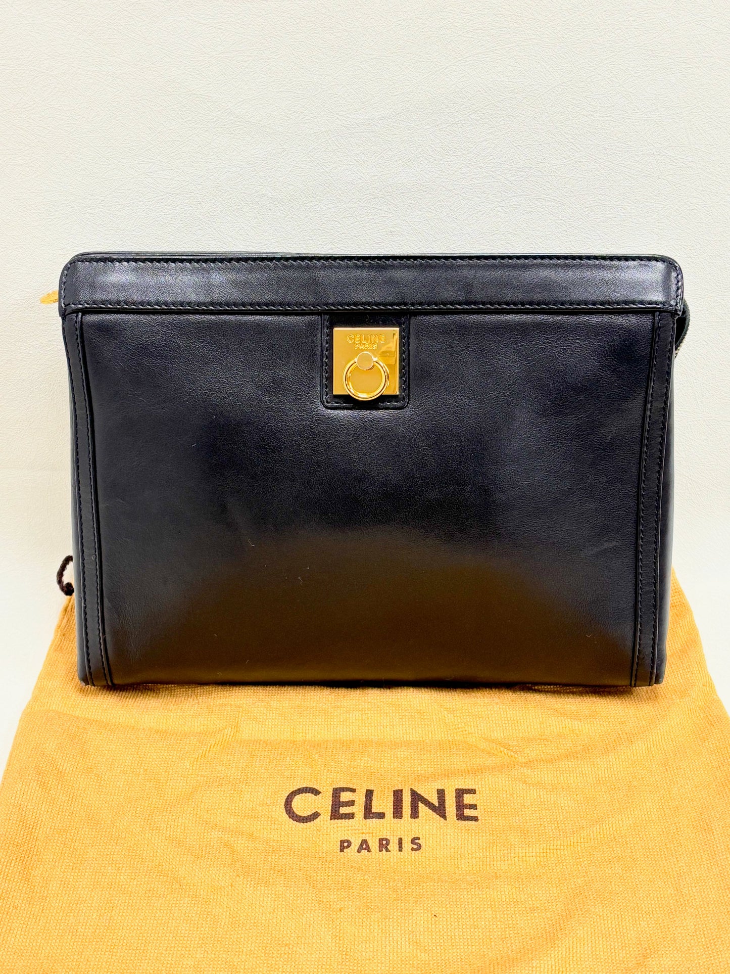 CÉLINE Leather clutch
