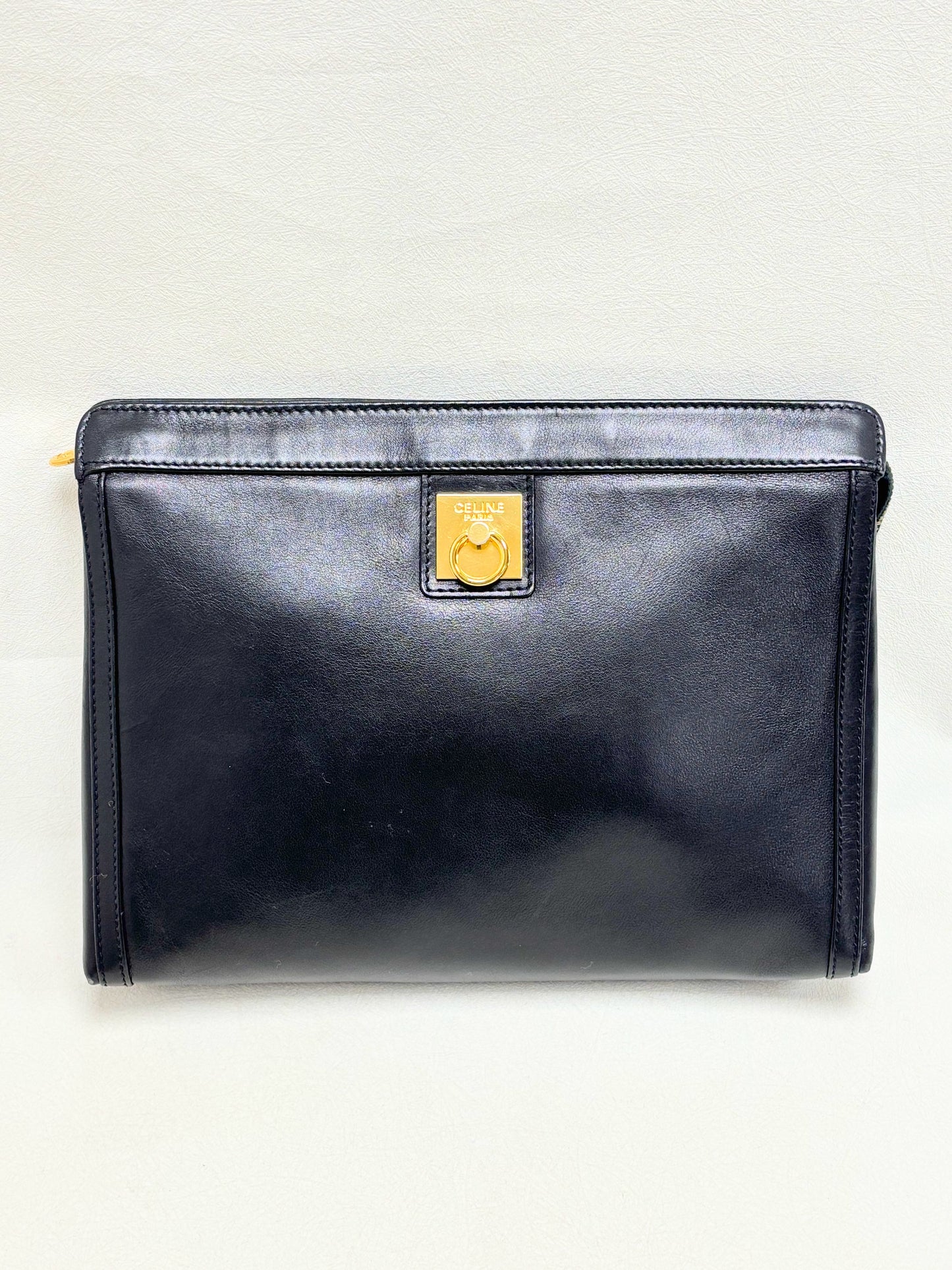CÉLINE Leather clutch