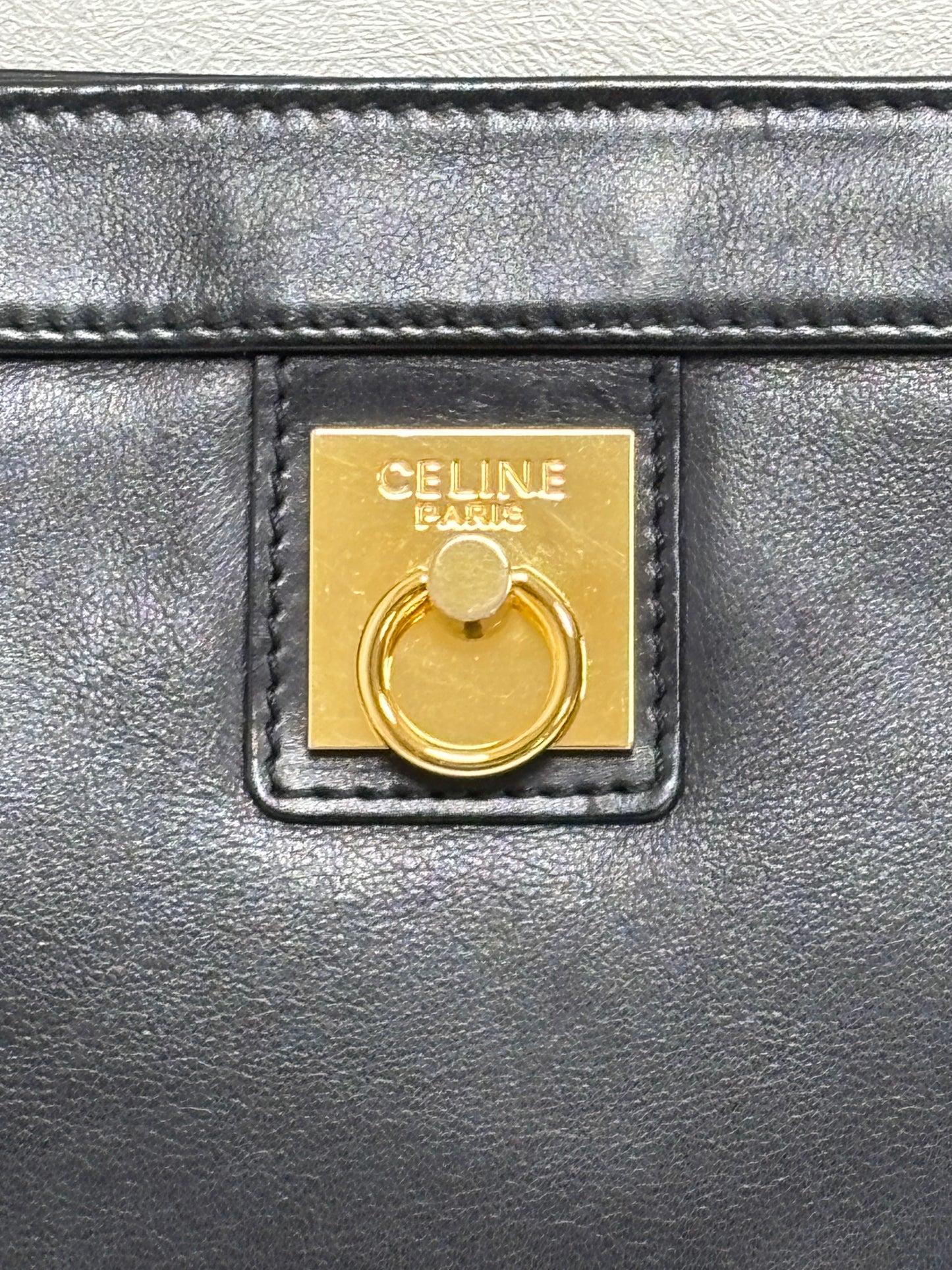 CÉLINE Leather clutch