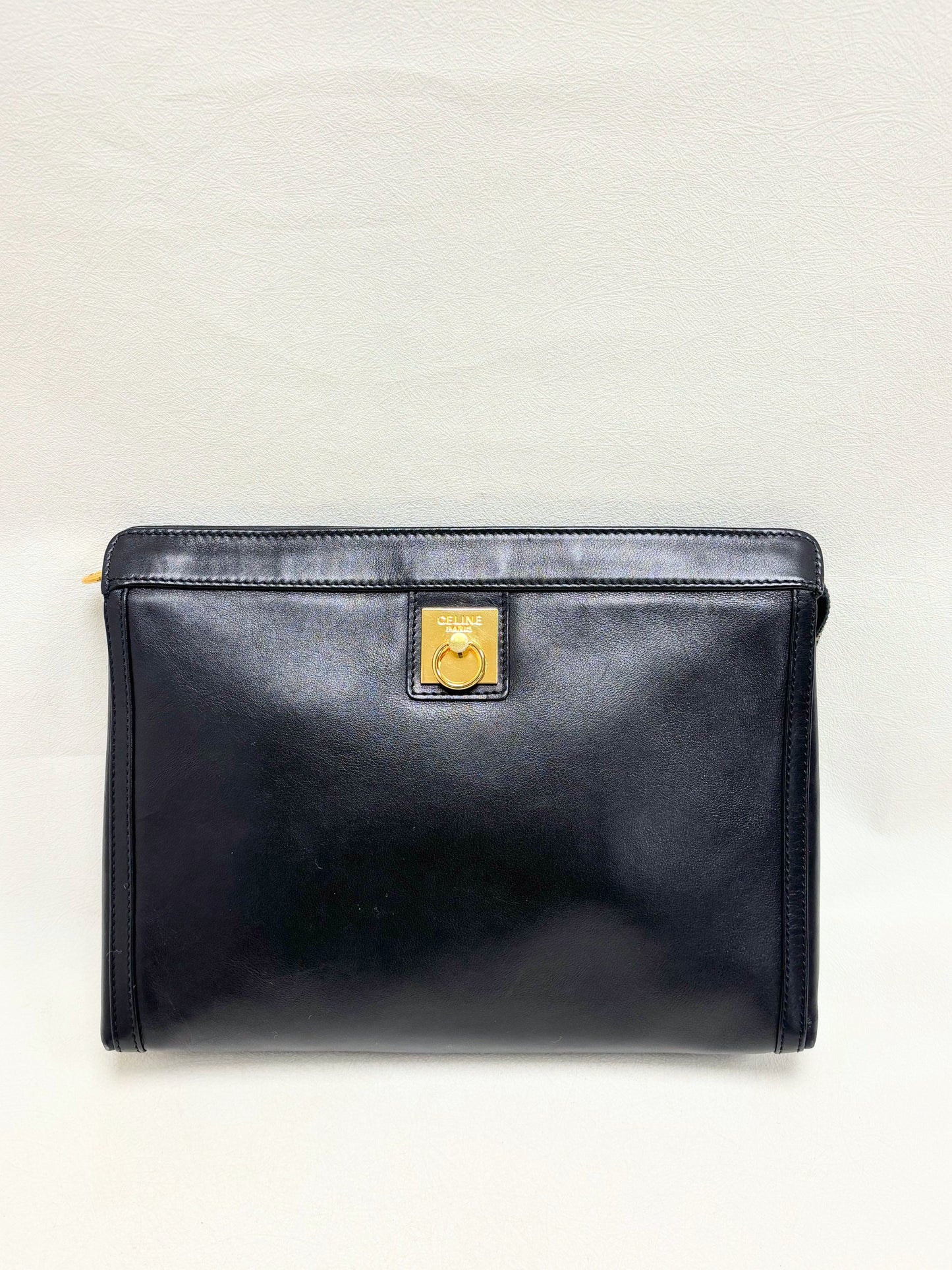 CÉLINE Leather clutch