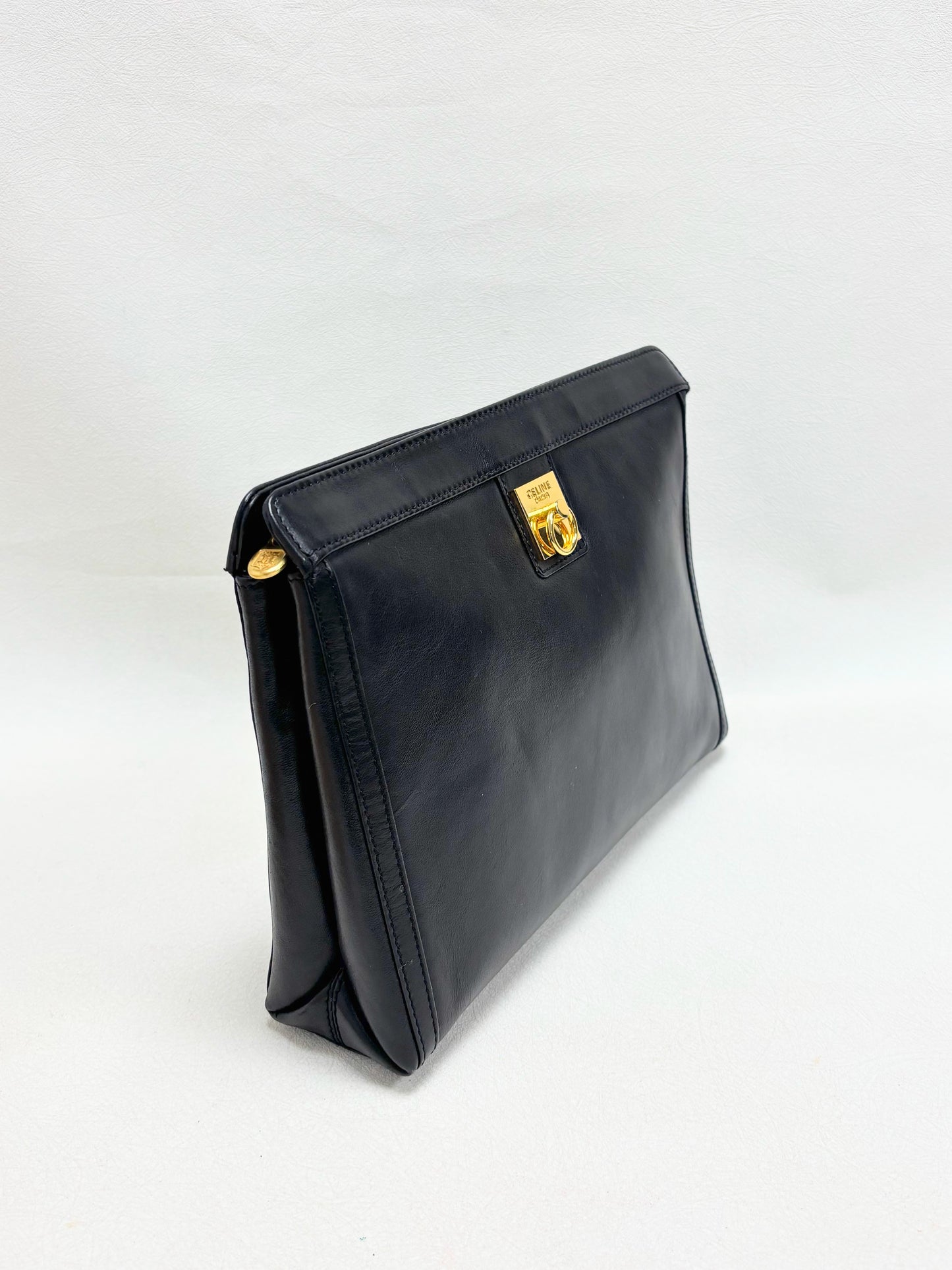 CÉLINE Leather clutch
