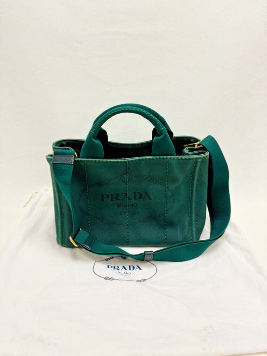 Borsa da divano verde PRADA