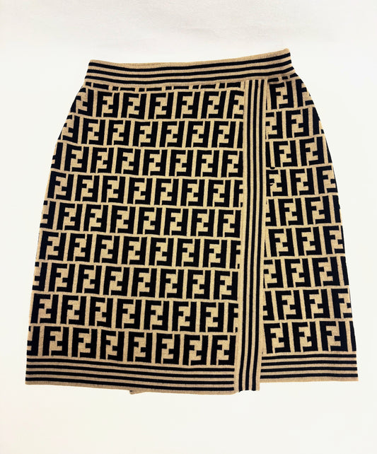 FENDI Jupe laine Zucca
