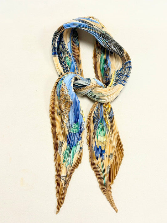 HERMÈS Plissettato Il fascino delle spiagge della Normandia