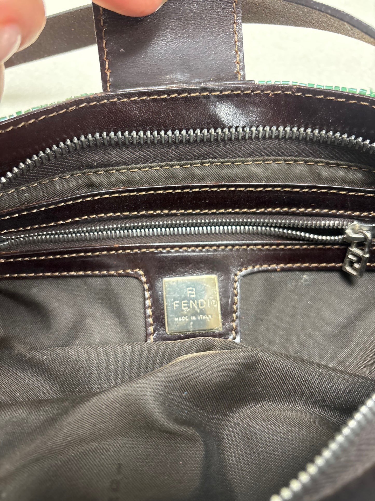 FENDI Sac Baguette Shoulder à sequins