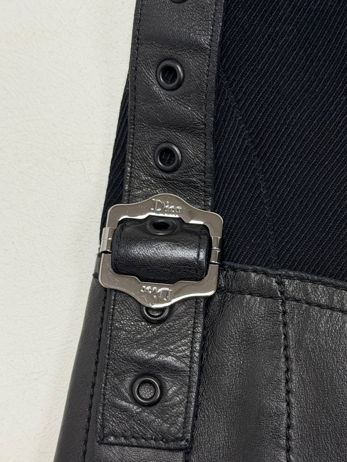 DIOR Jupe Utility Leather F/W 2003
