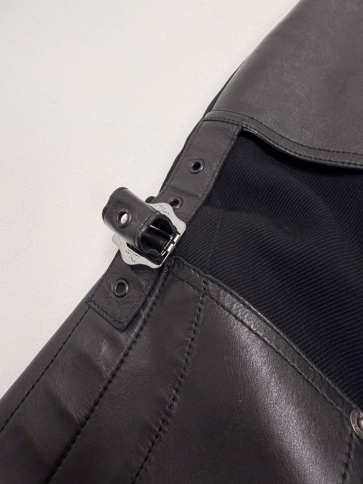 DIOR Jupe Utility Leather F/W 2003