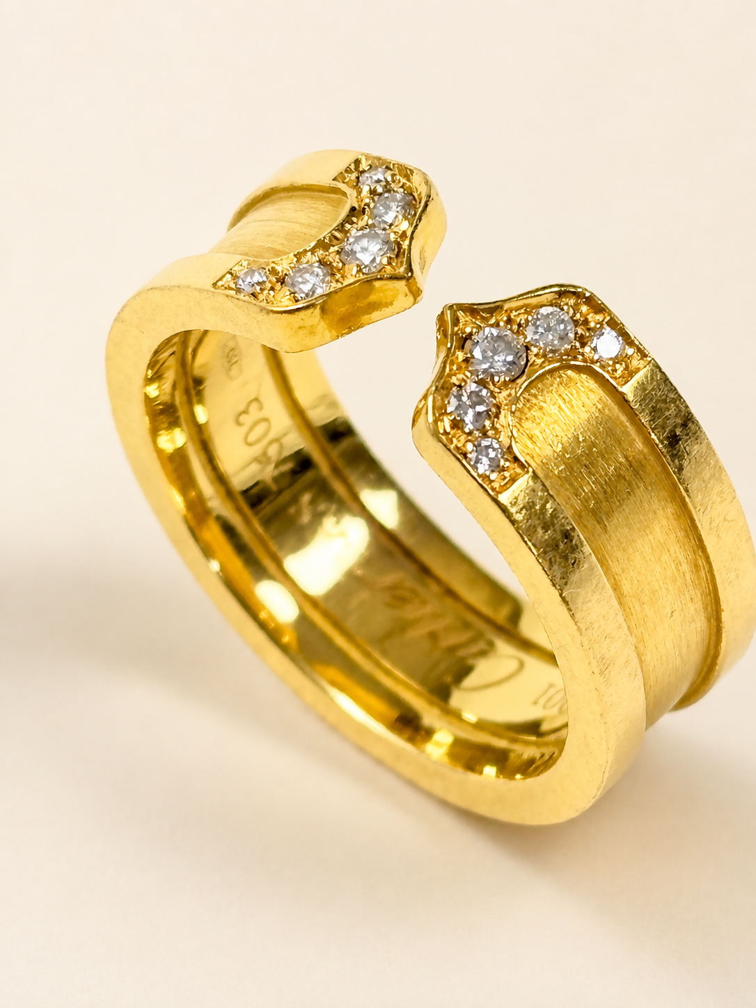 CARTIER Bague C Or et Diamants