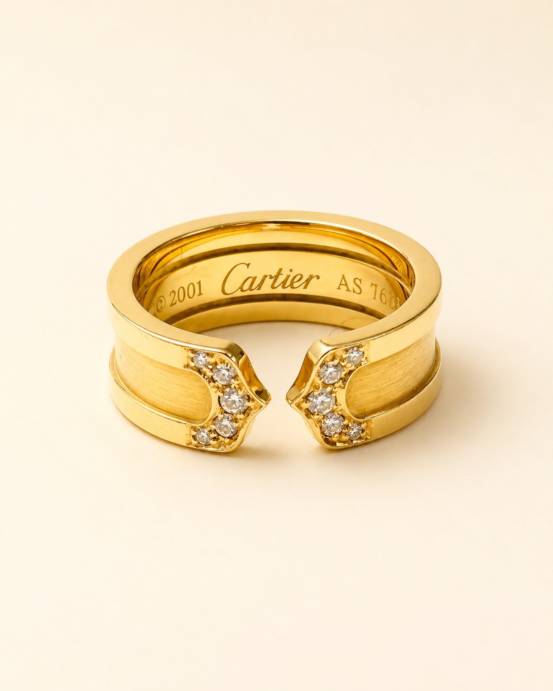 CARTIER Bague C Or et Diamants