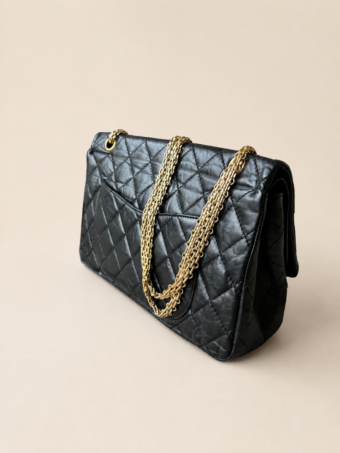 CHANEL Sac 2.55 Cuir noir