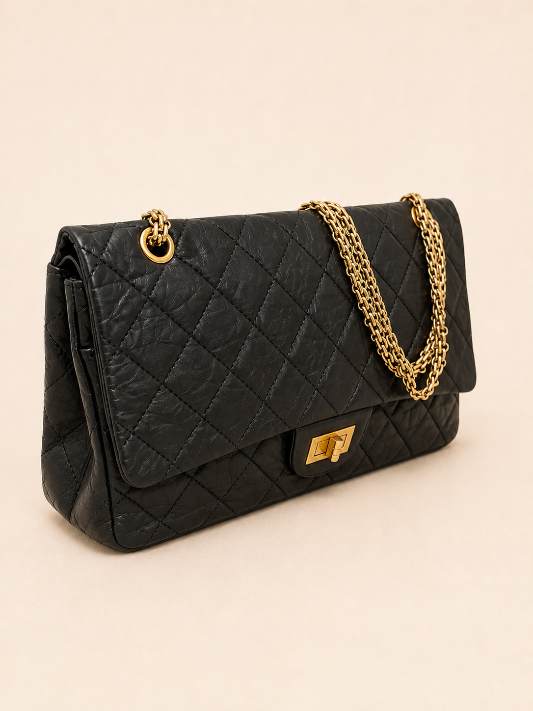 CHANEL Sac 2.55 Cuir noir