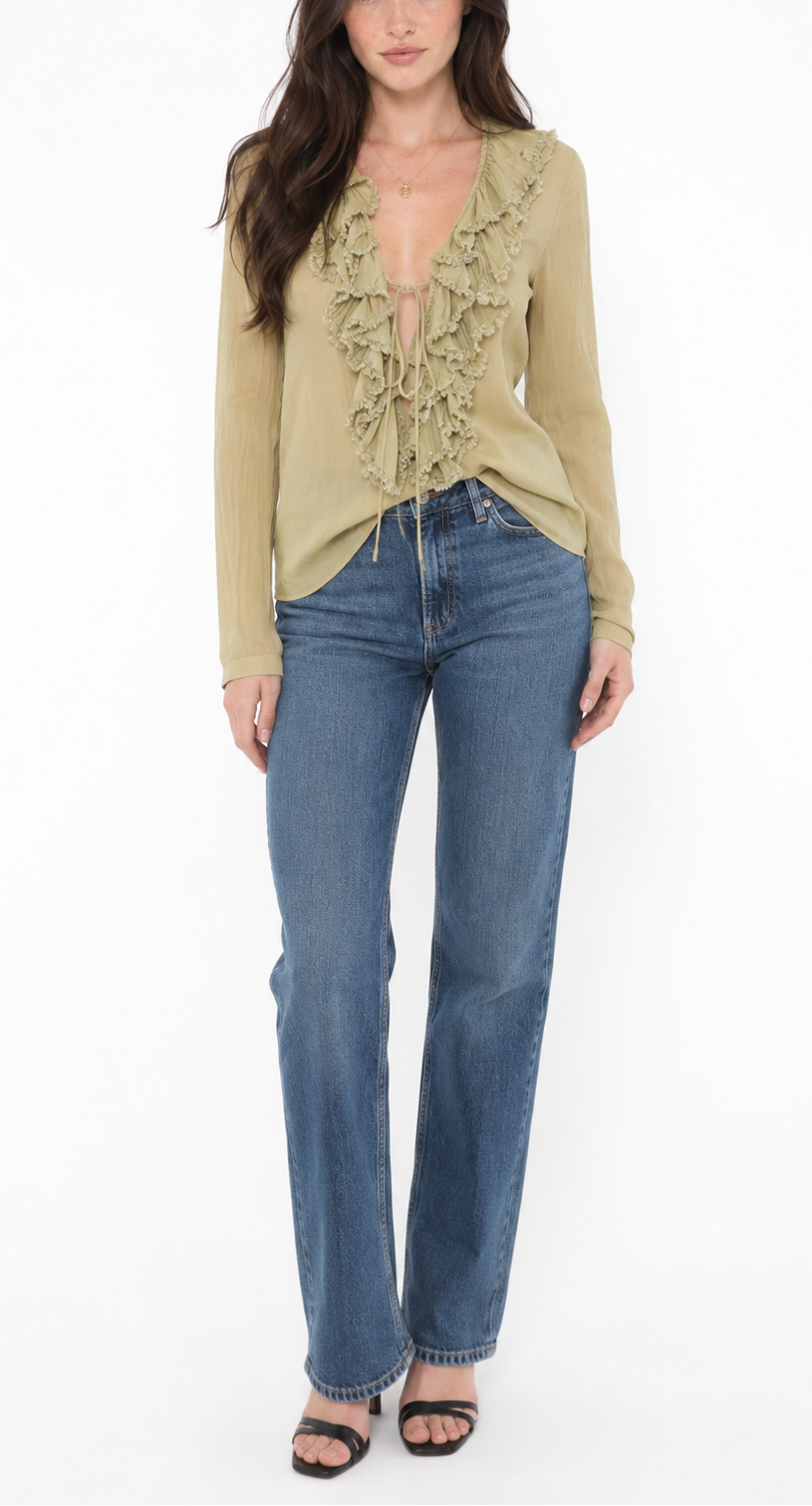 GUCCI Blouse à volants 2002
