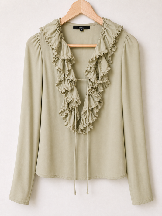 GUCCI Blouse à volants 2002