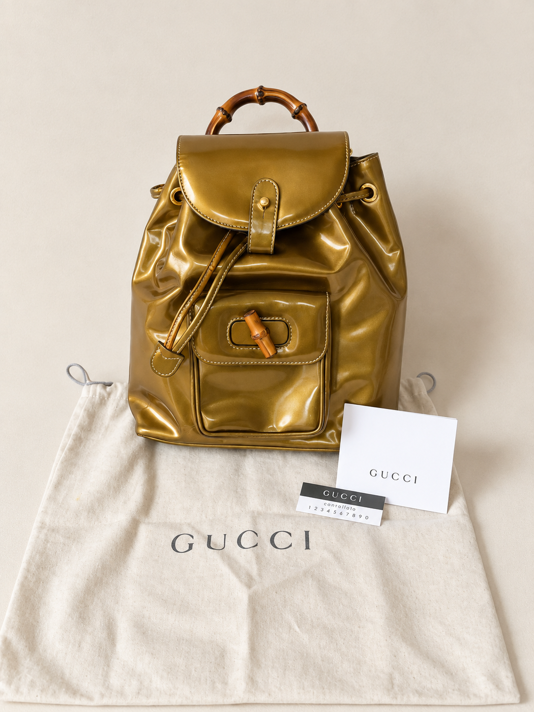 GUCCI Sac à dos Bambou