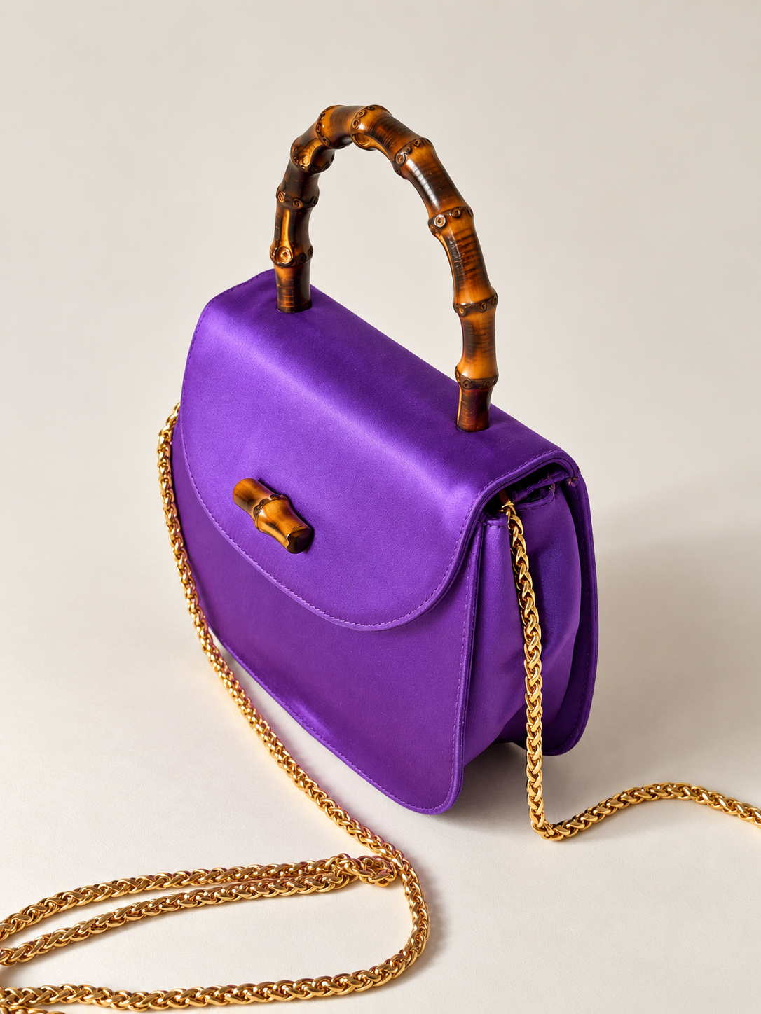 GUCCI Sac Mini Bambou Satin