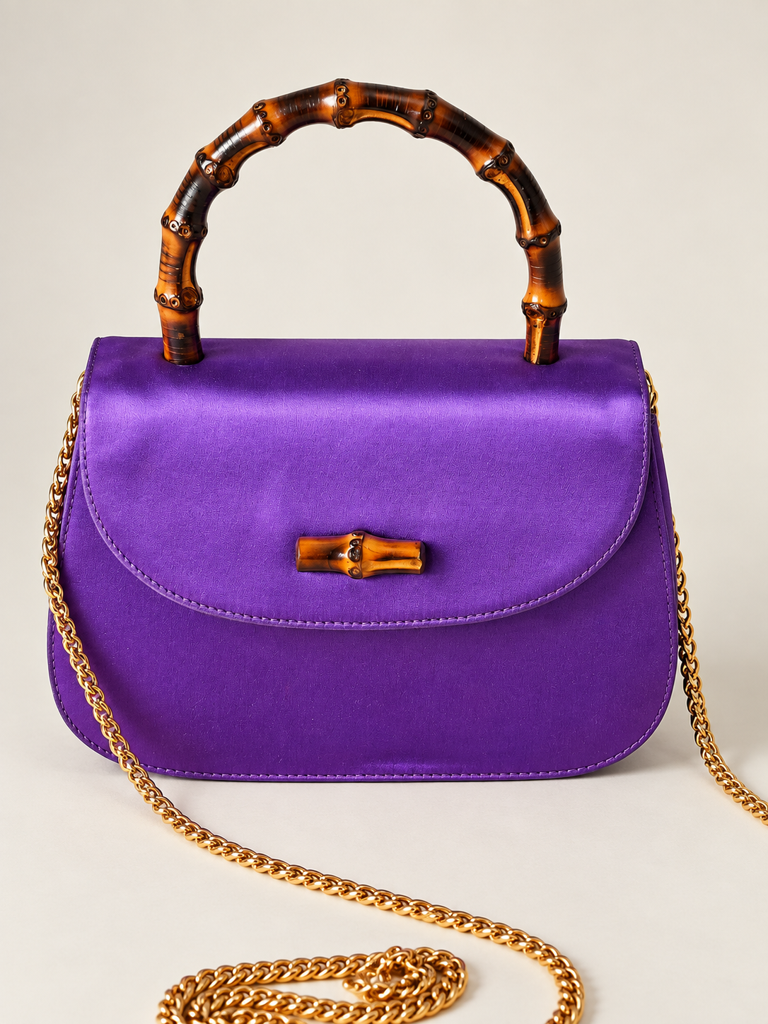 GUCCI Sac Mini Bambou Satin