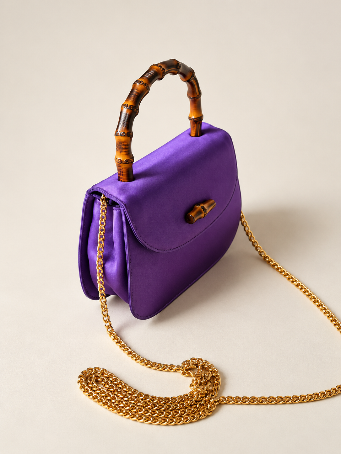 GUCCI Sac Mini Bambou Satin