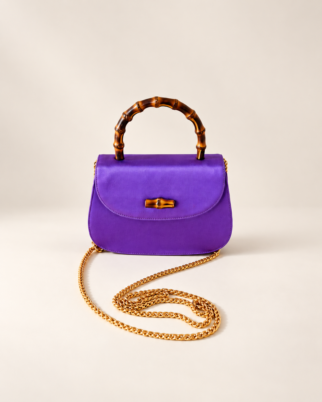GUCCI Sac Mini Bambou Satin
