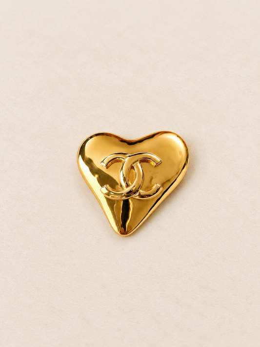 CHANEL Broche Coeur 1993