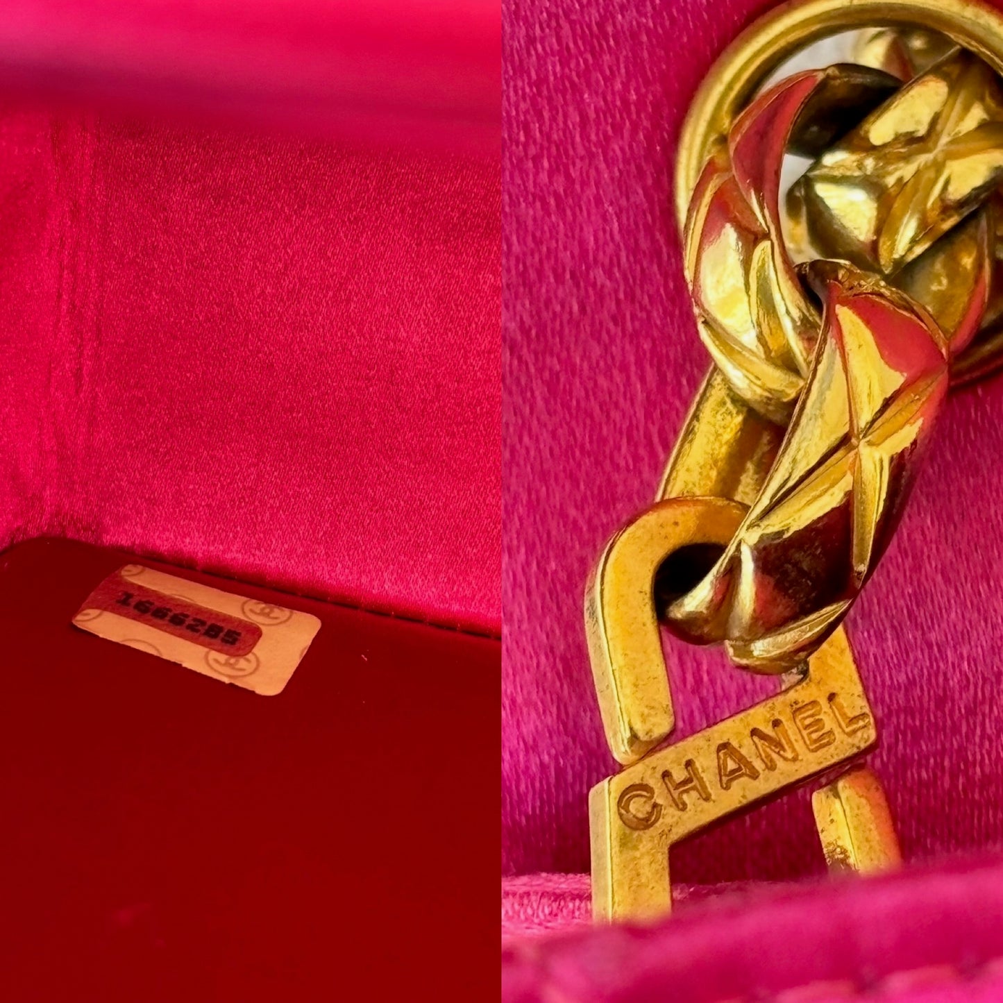 CHANEL Sac Timeless Satin Rose