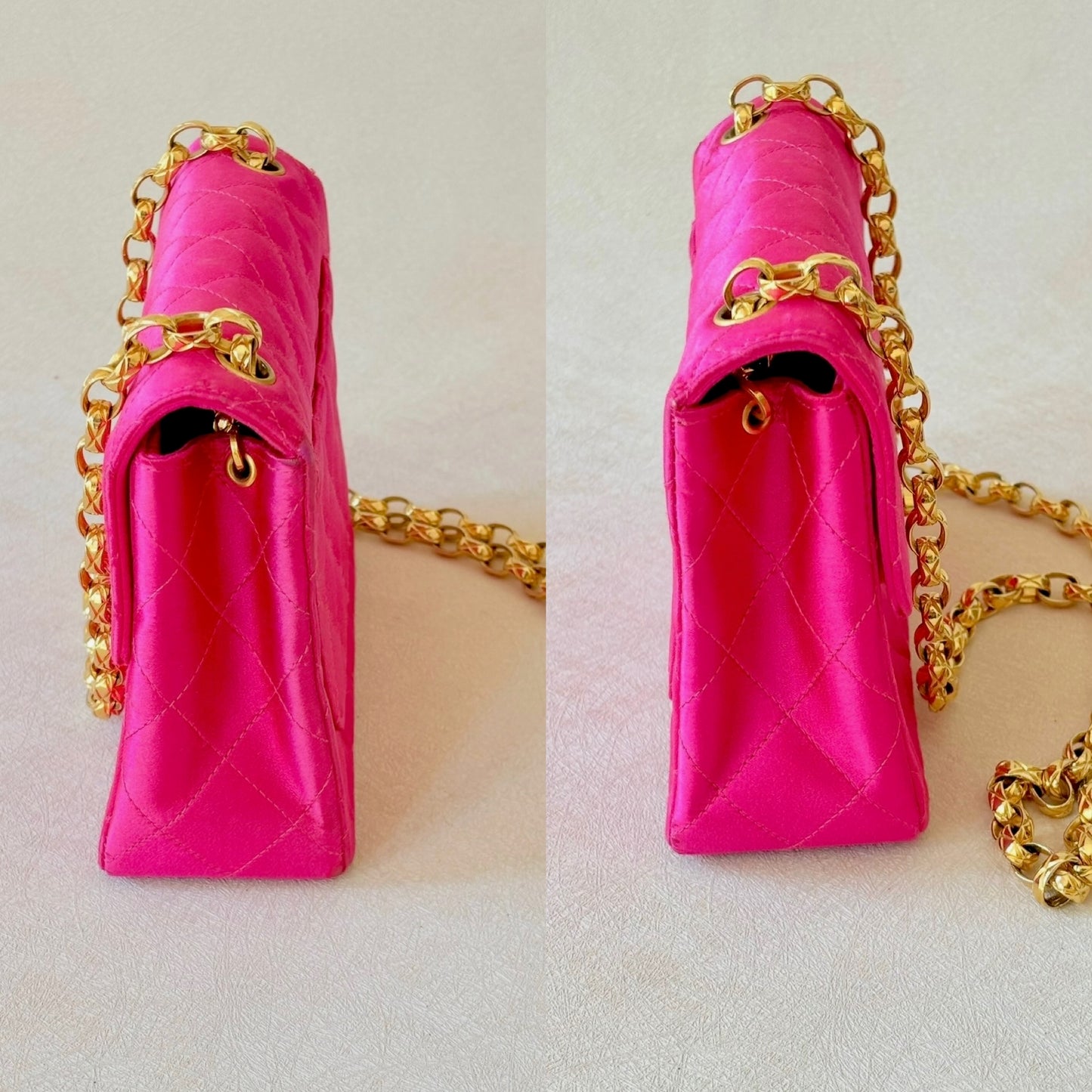 CHANEL Sac Timeless Satin Rose
