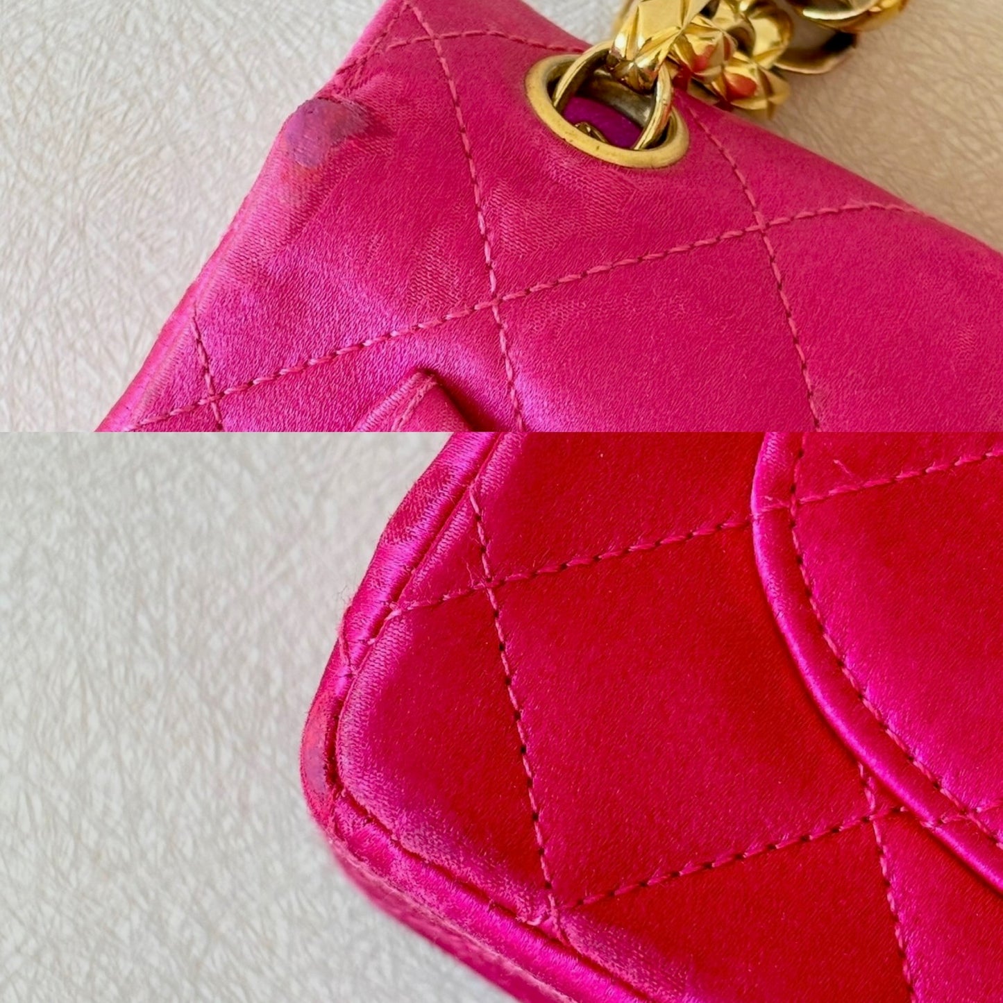 CHANEL Sac Timeless Satin Rose