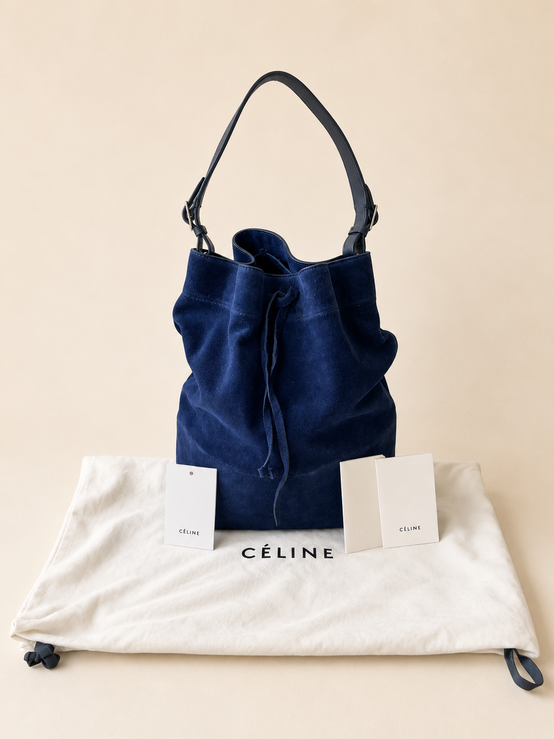 CÉLINE Sac Seau Veau Velours