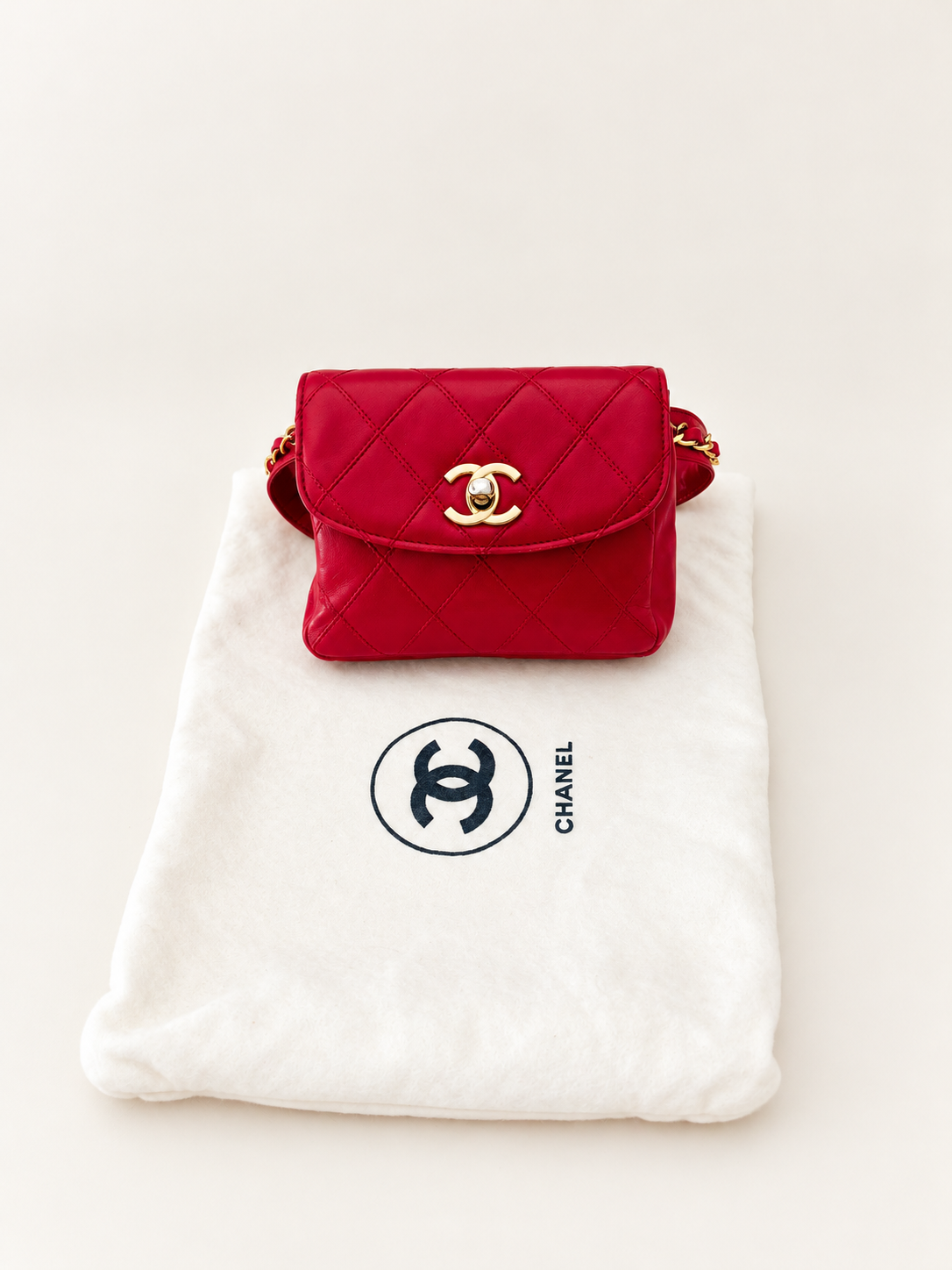 CHANEL Sac banane Cuir matelassé