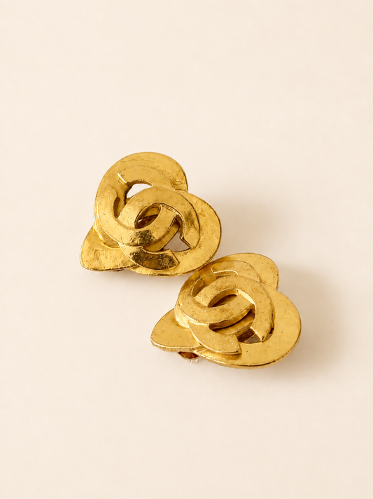 CHANEL Boucles d'oreilles Coeur