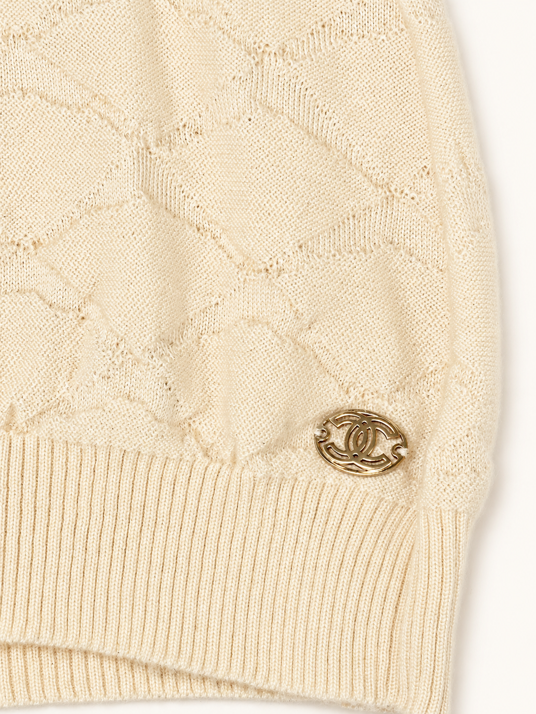 CHANEL Pull cachemire Lattice