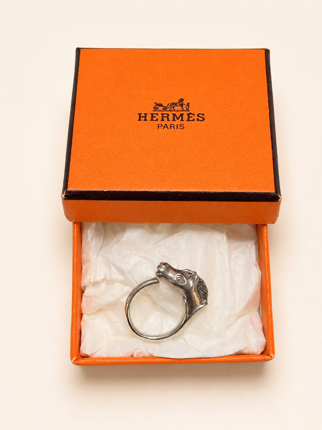 HERMÈS Bague Argent