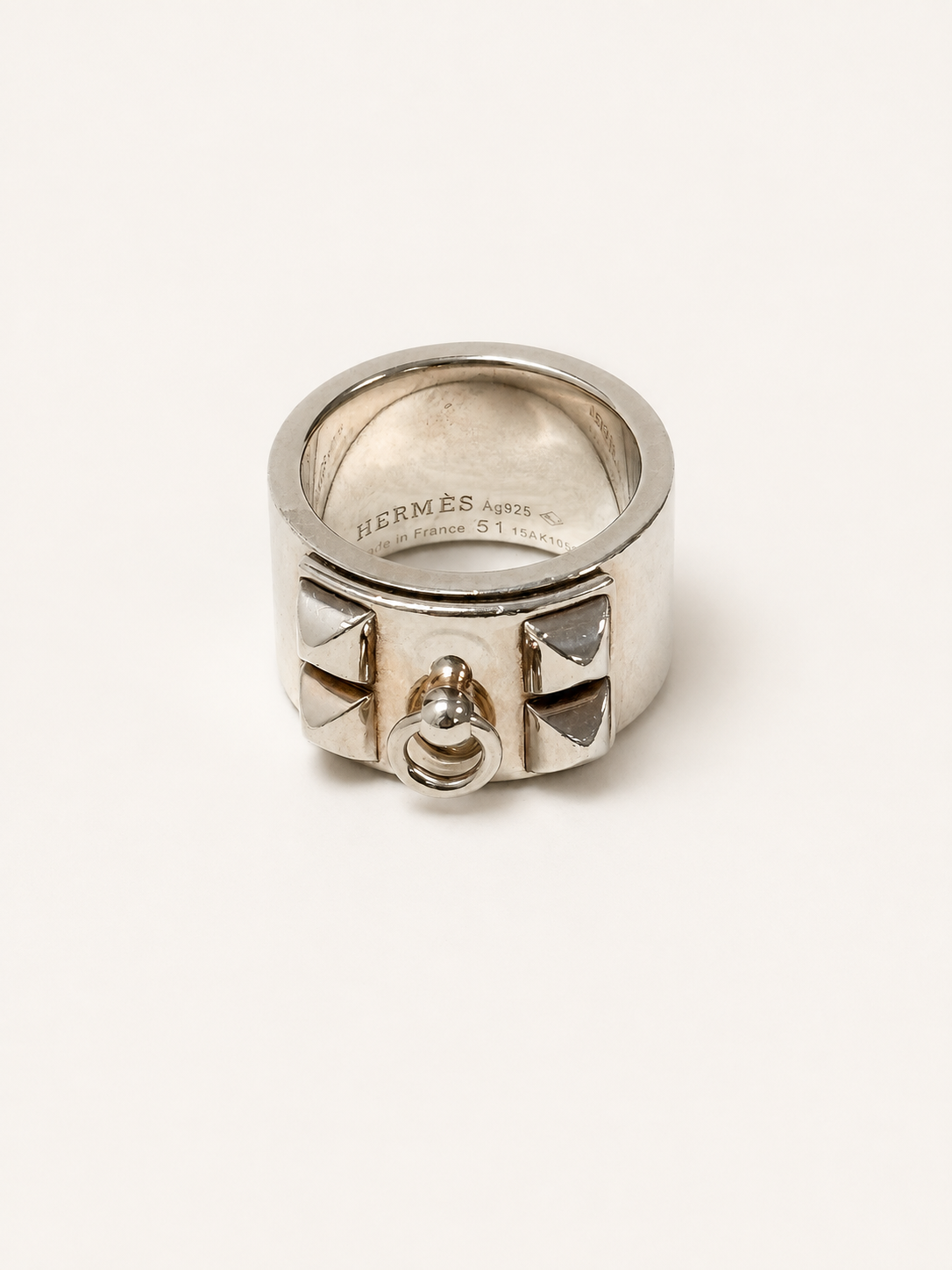 HERMÈS Bague Collier de chien