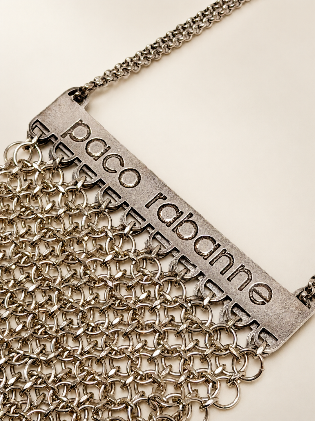 PACO RABANNE Sac Maille Argent
