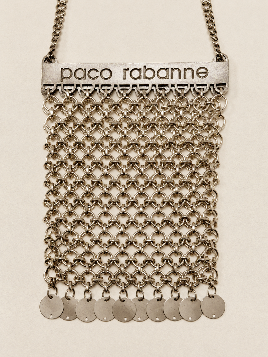 PACO RABANNE Sac Maille Argent