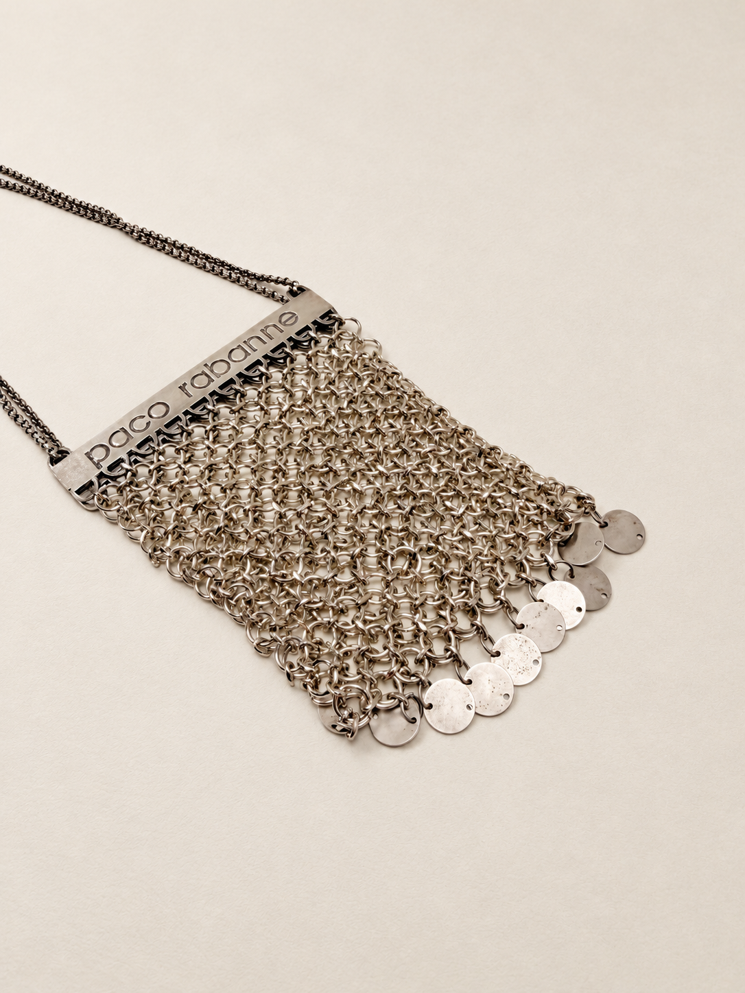 PACO RABANNE Sac Maille Argent