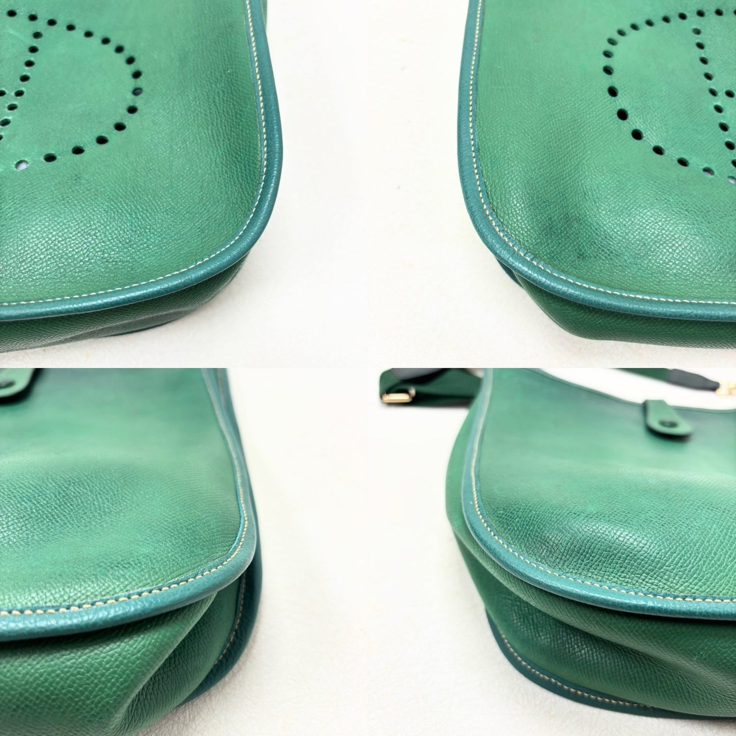 HERMÈS Sac Evelyn GM Epsom Vert