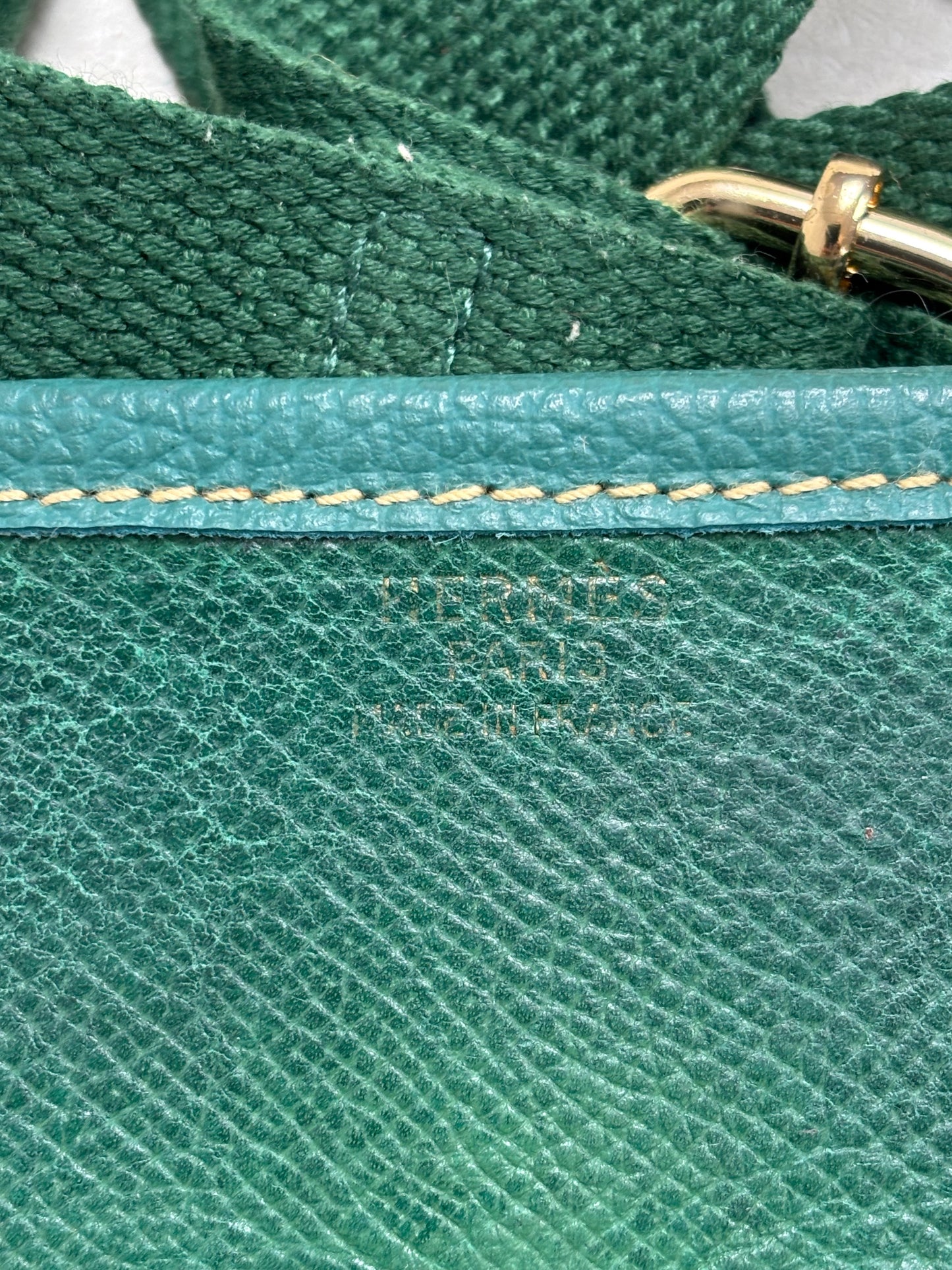HERMÈS Sac Evelyn GM Epsom Vert