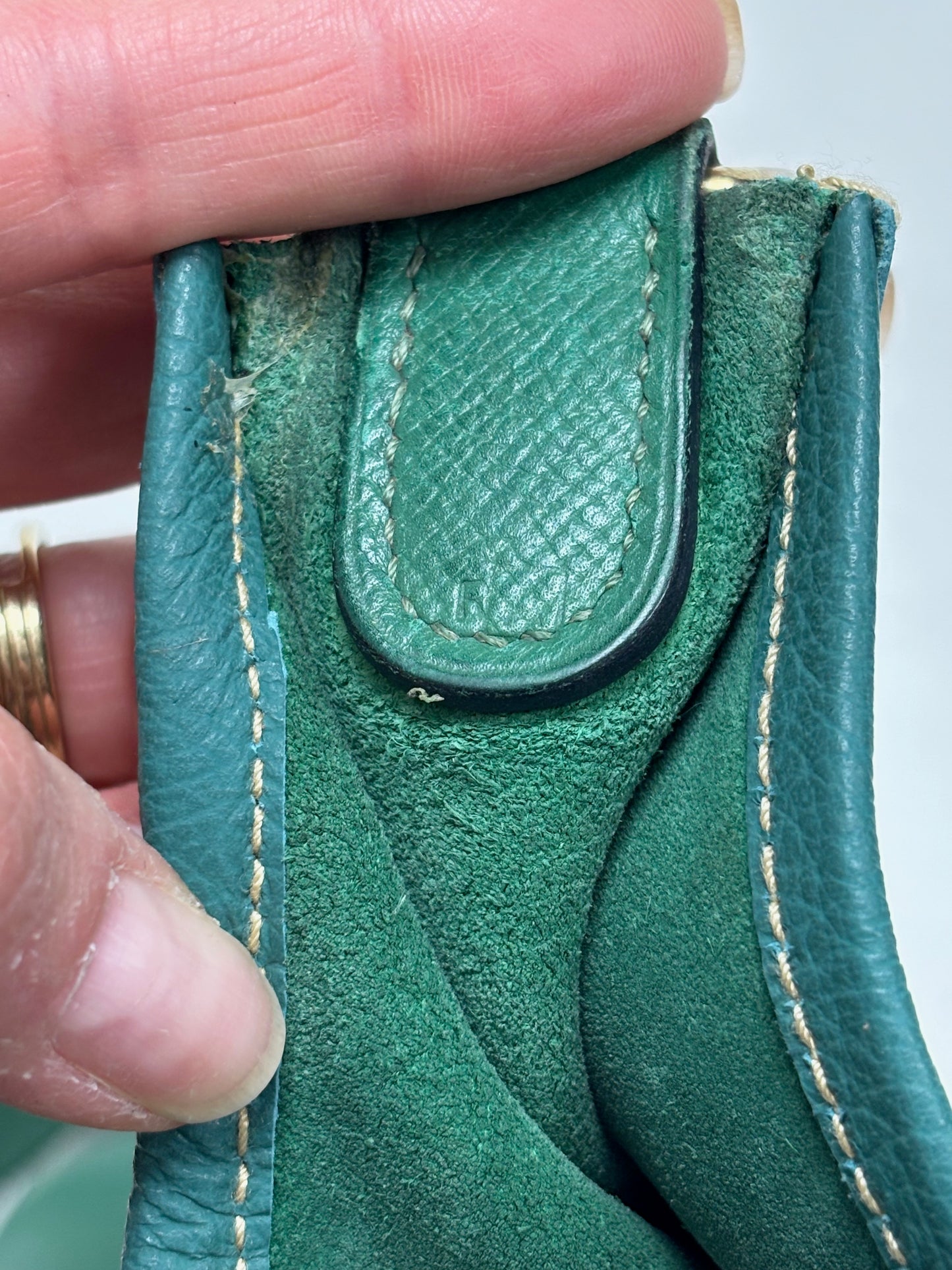 HERMÈS Sac Evelyn GM Epsom Vert