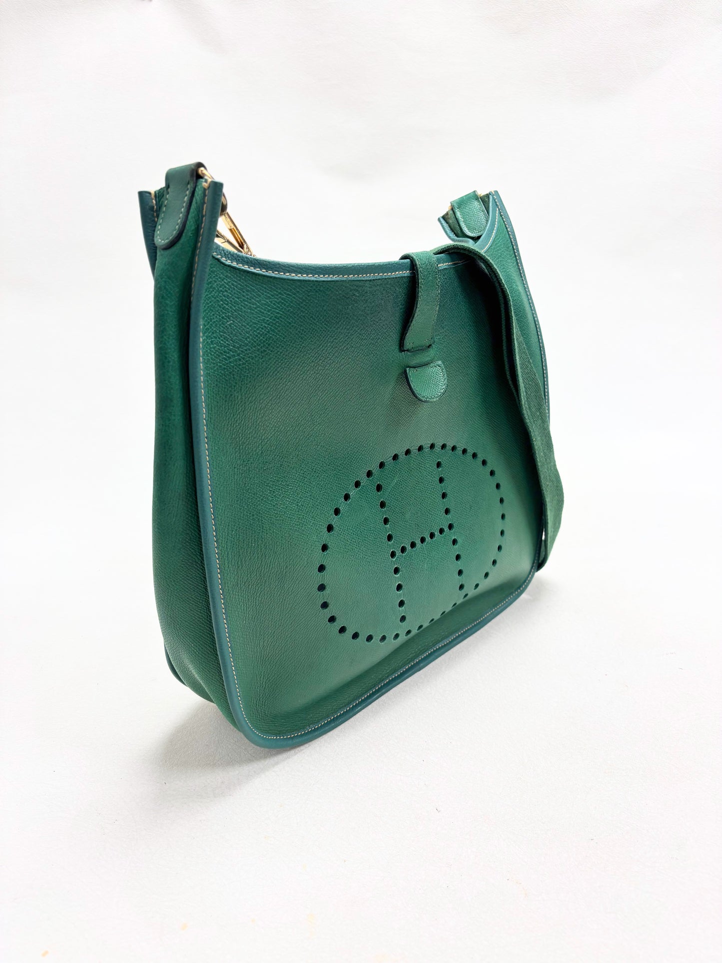 HERMÈS Sac Evelyn GM Epsom Vert
