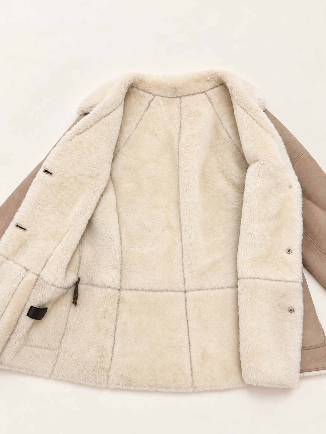 LOEWE Veste peau lainée