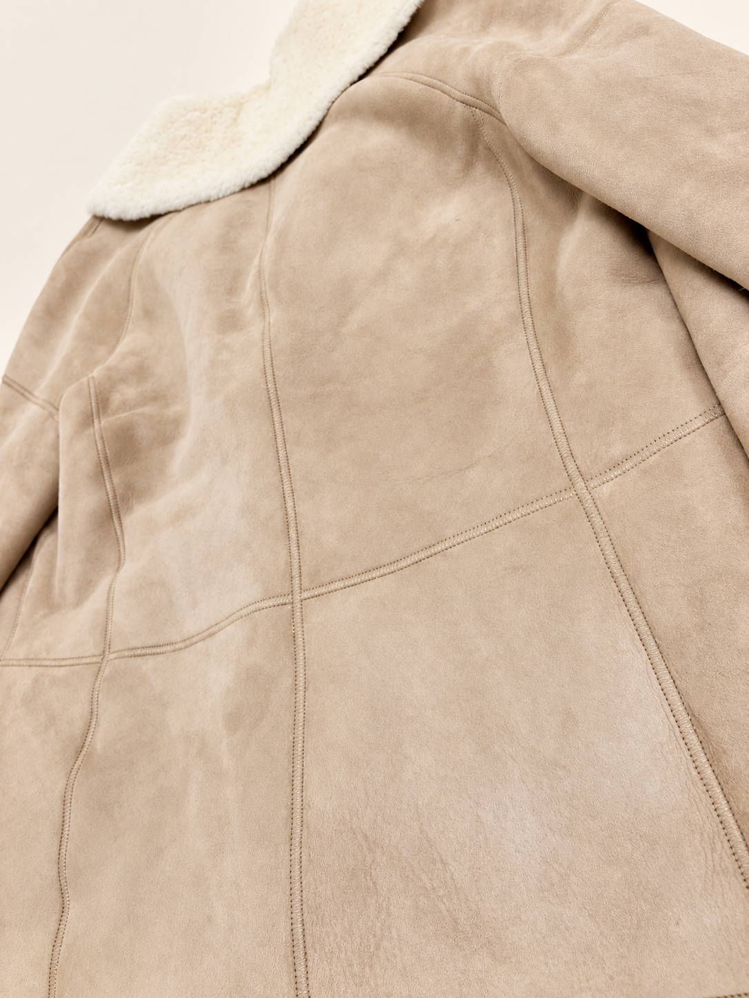 LOEWE Veste peau lainée