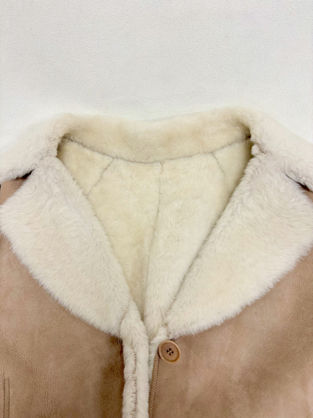 LOEWE Veste peau lainée