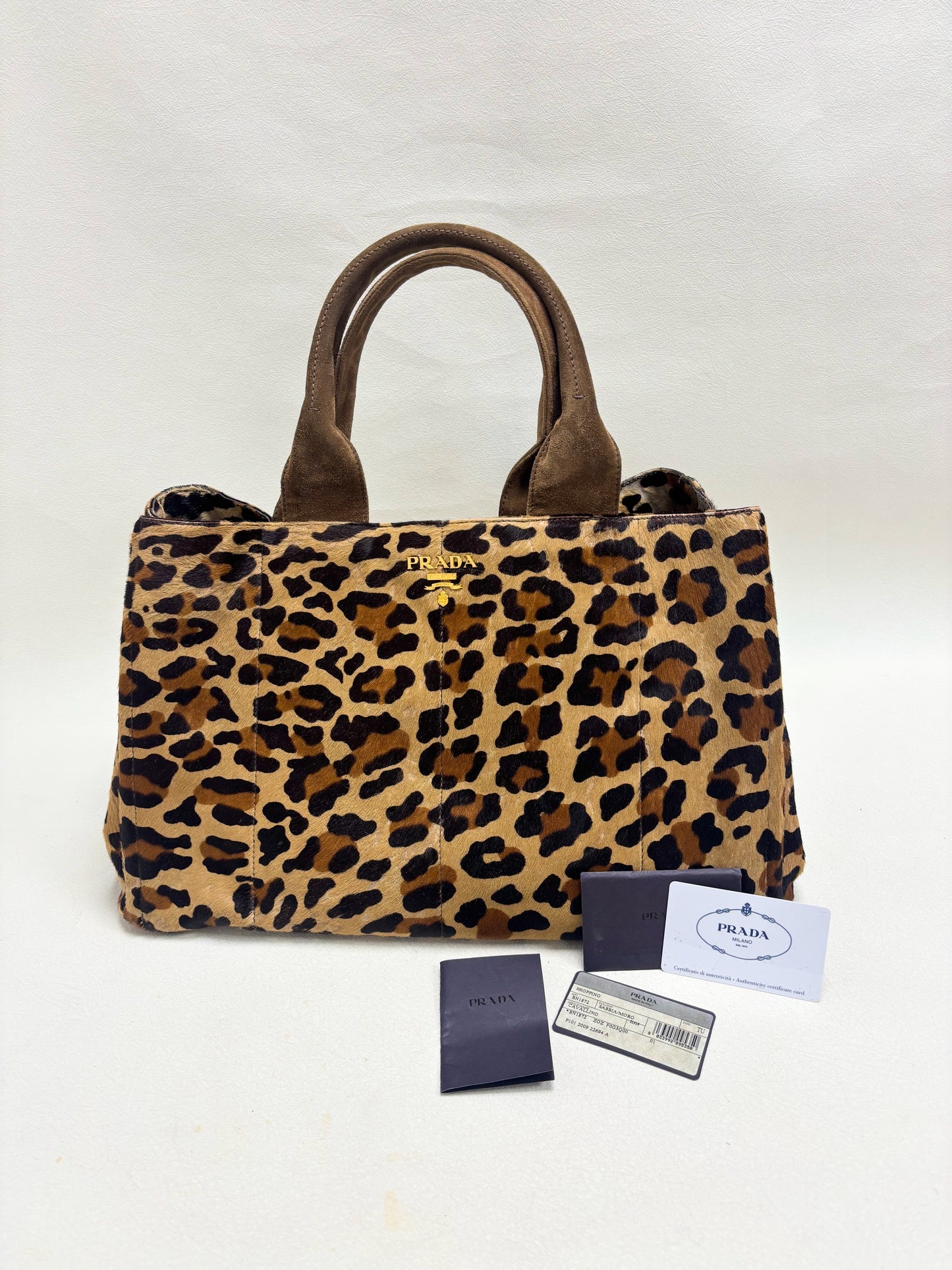 PRADA Sac Cabas Léopard