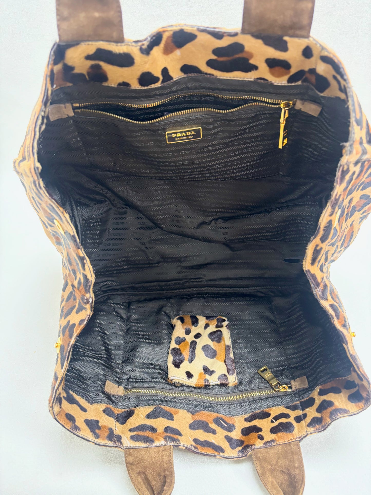 PRADA Sac Cabas Léopard