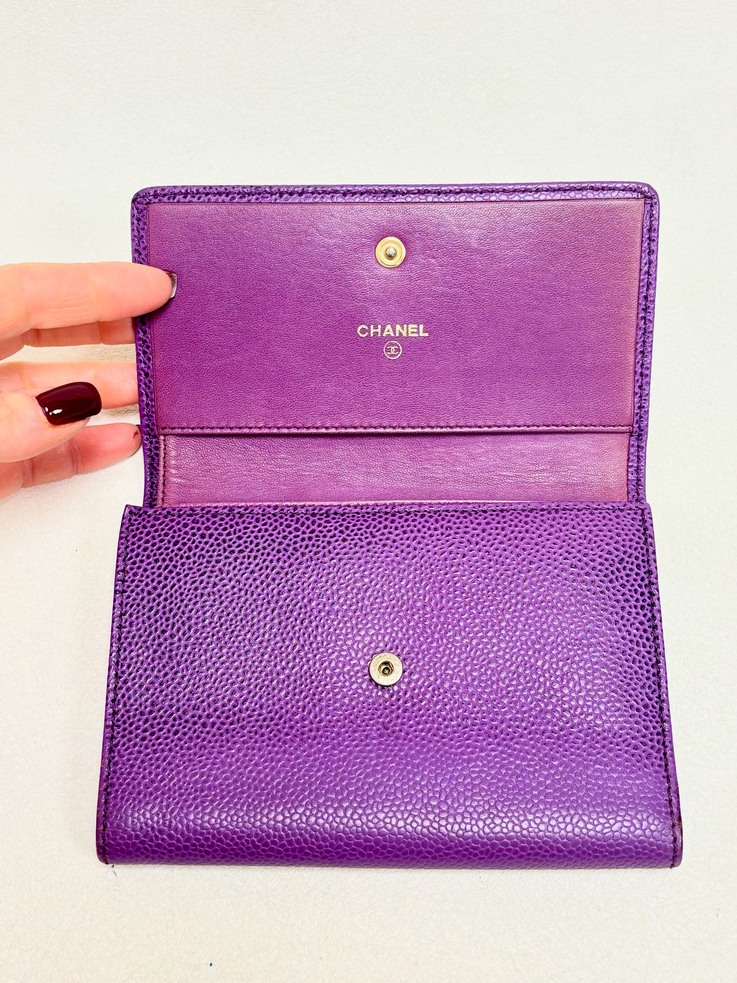 Portafoglio in denim CHANEL