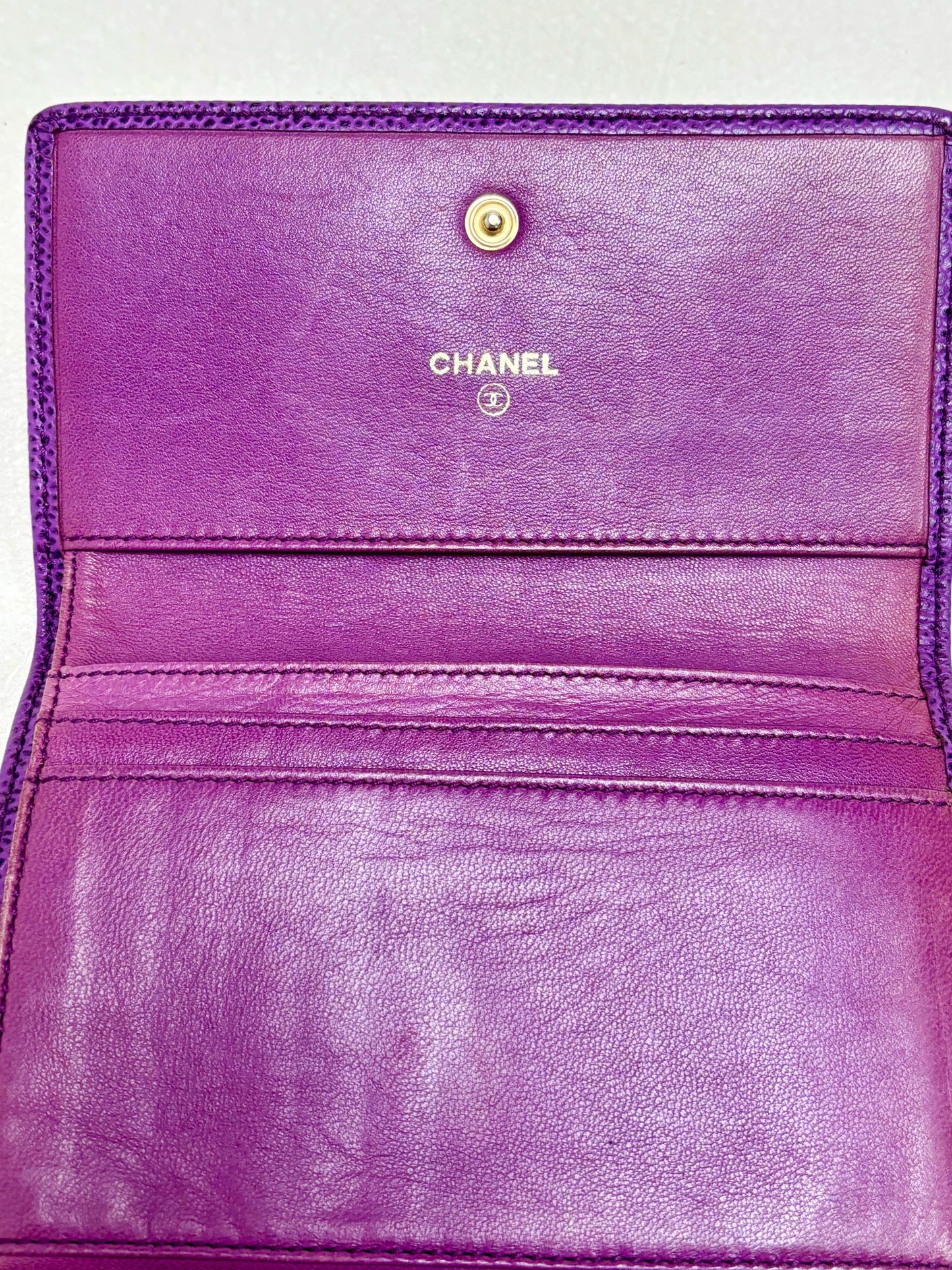 Portafoglio in denim CHANEL